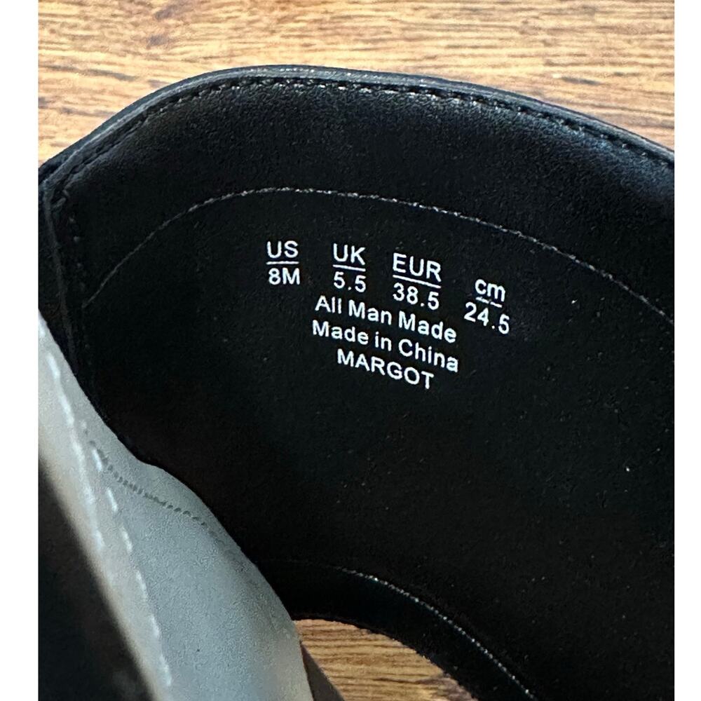 Franco Sarto Margot Slide Sandals Women’s 8 Black NWOB Minimalist Chic Elegant - Picture 8 of 10